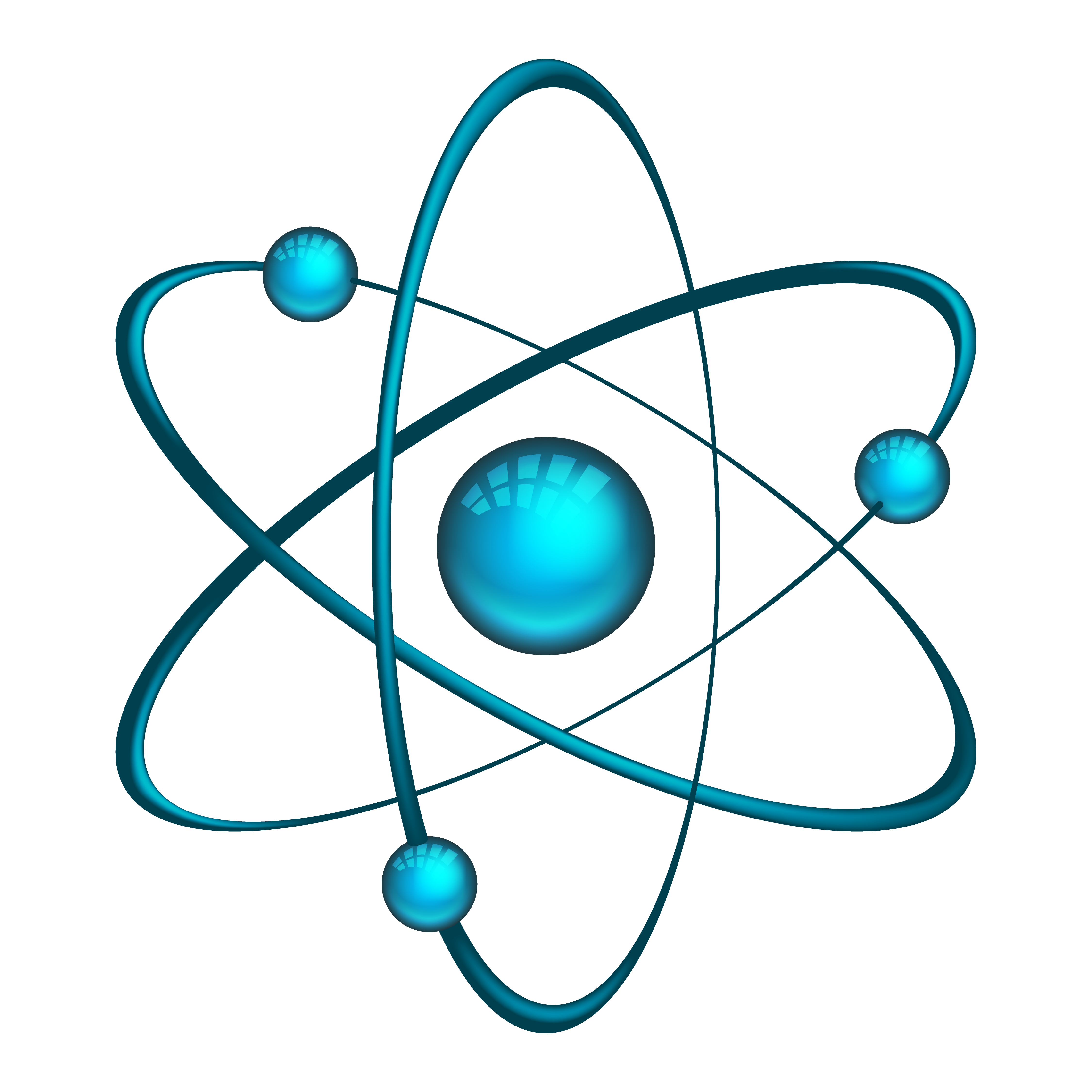 Physics Atom Model With Electrons